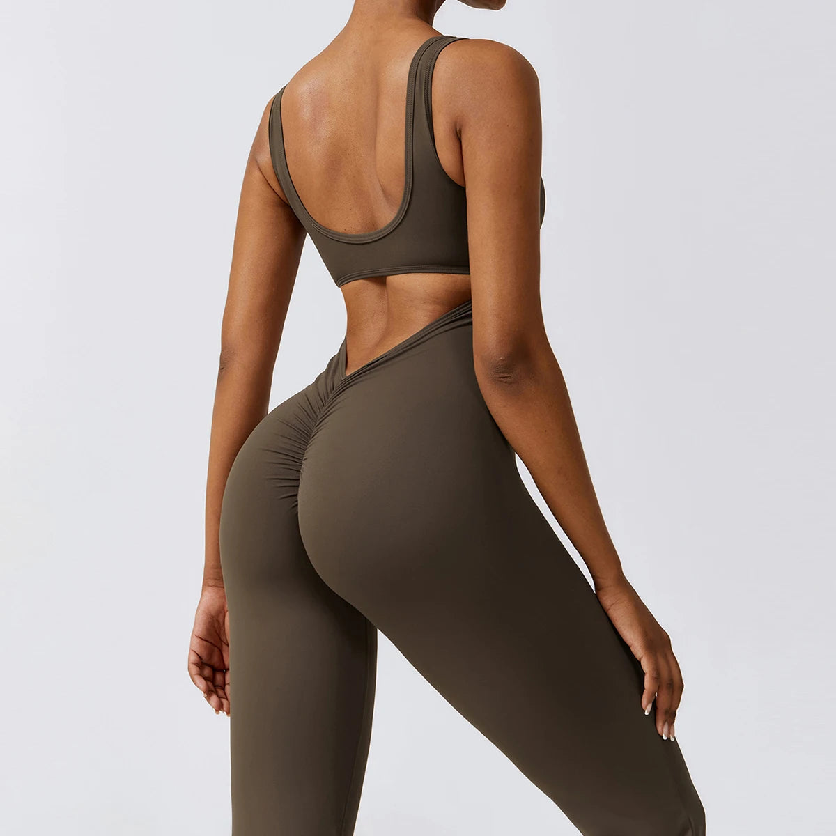 Mono deportivos mujer gym,Conjunto de gimnasio de sensación desnuda para mujer, traje de Yoga de entrenamiento, ropa deportiva, mono deportivo, mamelucos de Fitness, monos de entrenamiento femeninos elásticos