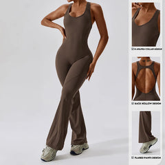 Mono deportivos mujer gym,Conjunto de gimnasio de sensación desnuda para mujer, traje de Yoga de entrenamiento, ropa deportiva, mono deportivo, mamelucos de Fitness, monos de entrenamiento femeninos elásticos